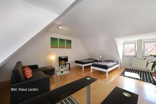 Χώρος καθιστικού στο Domizil Domblick Speyer City, Garage, 50m2