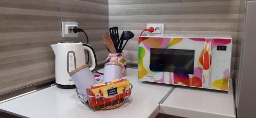 Dapur atau dapur kecil di Elena apartmani