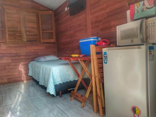 Kuchyň nebo kuchyňský kout v ubytování Residencial Chalés Riviera