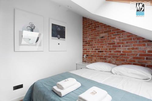 Posteľ alebo postele v izbe v ubytovaní MS Apartments Top Center VI