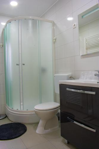 Bilik mandi di Apartman i studio apartman Vitana