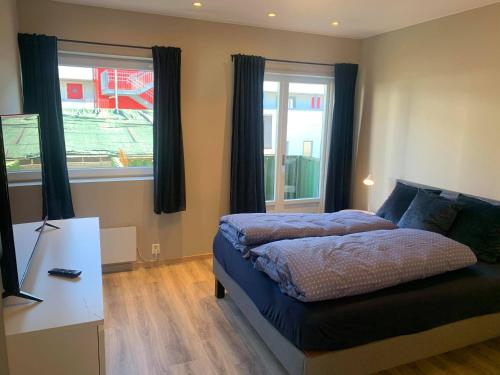 Posezení v ubytování Notodden Sentrum Apartment NO 6