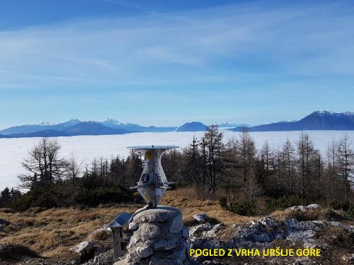 a scale on top of a rock on a mountain at Gostilna PIK in Prevalje