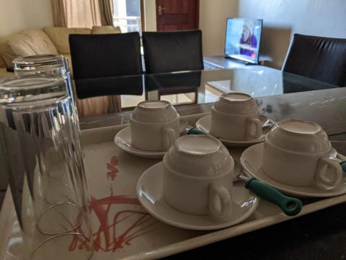 Μια τηλεόραση ή/και κέντρο ψυχαγωγίας στο Prestige Hotel Suites