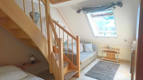 Postel nebo postele na pokoji v ubytování Schulstrasse 10a App_