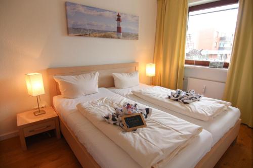 Кровать или кровати в номере Käpt n Drake