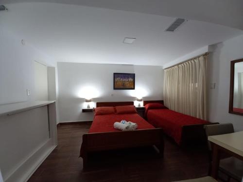 Letto o letti in una camera di Hotel San Carlos