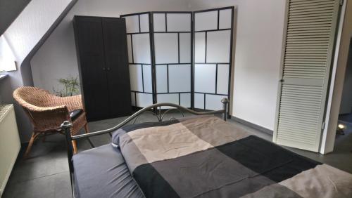 Katil atau katil-katil dalam bilik di Monteurwohnung Maier