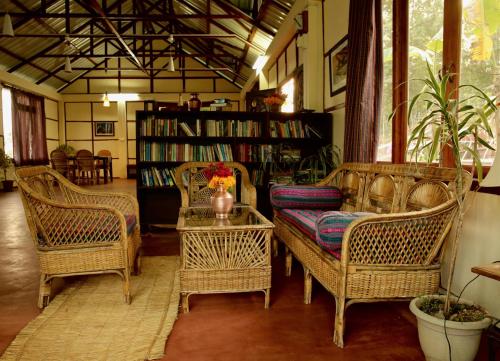 Χώρος καθιστικού στο Kalimpong Village Retreat