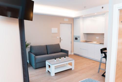 Dapur atau dapur kecil di Apartamentos Kai