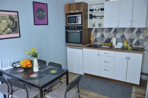 Kuchyň nebo kuchyňský kout v ubytování Kizde