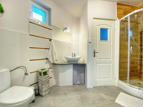 Koupelna v ubytování Apartamenty Paszkówka