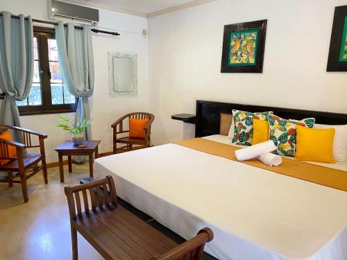 Istumisnurk majutusasutuses Chalets de Palma