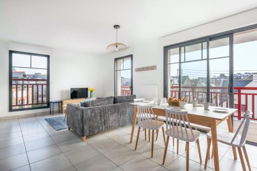 Dans une residence de style balneaire en Bretagne