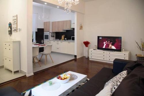 TV a/nebo společenská místnost v ubytování Apartment Senoa
