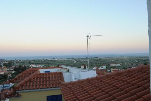 a view from the roof of a building at Rafaela's Apartment in Samos