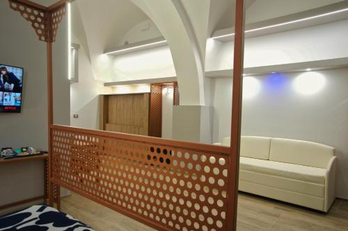 TV a/nebo společenská místnost v ubytování B&B DEL CORSO FOGGIA con parcheggio custodito