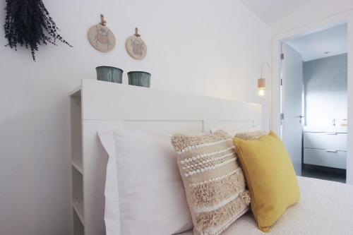 Ένα ή περισσότερα κρεβάτια σε δωμάτιο στο Hostel Retiro do Gerês