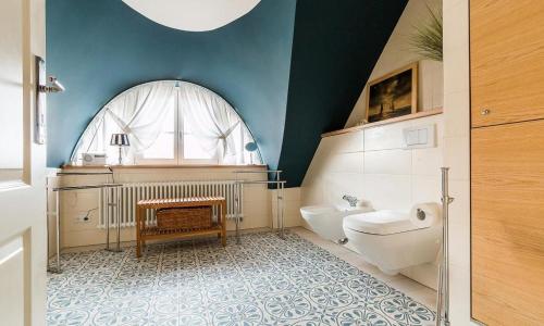 Koupelna v ubytování Skipperhus