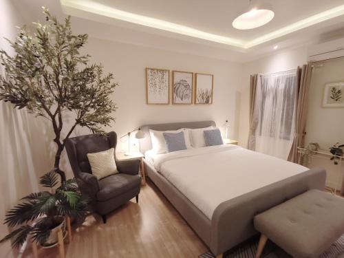 Cama o camas de una habitación en Double Bed Hotel