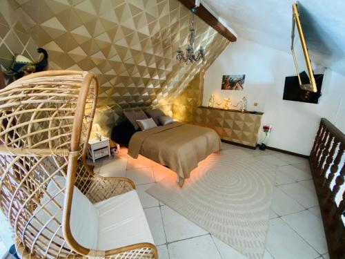 Posezení v ubytování Le Rêve d'une Nuit suite Venise