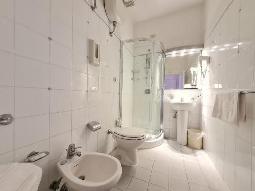 Koupelna v ubytování Hotel Da Graziano