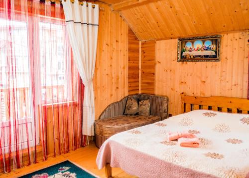 Posteľ alebo postele v izbe v ubytovaní Apart Ivanna