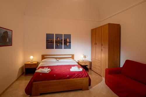Cama o camas de una habitación en CasaTrapani
