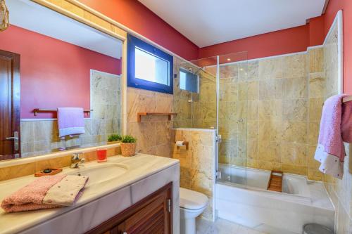 Et badeværelse på Villa Marta