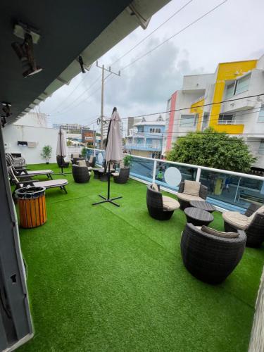 Bazén v ubytování Apartahotel Marbella nebo v jeho okolí