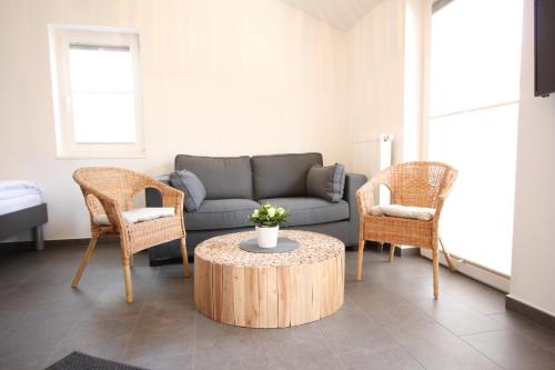 Un lugar para sentarse en Appartementanlage am Arnumer See