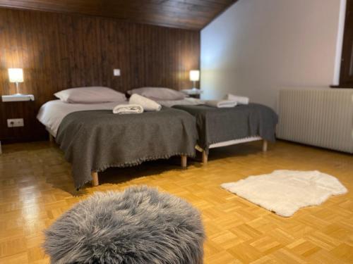 Postel nebo postele na pokoji v ubytování CHALET DE MANU
