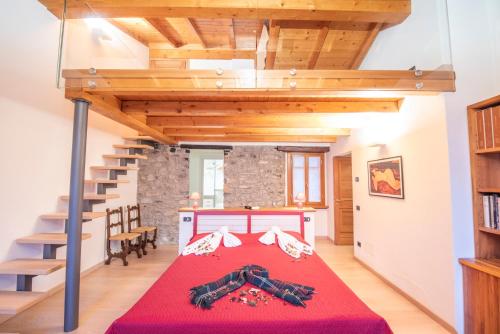 Ένα ή περισσότερα κρεβάτια σε δωμάτιο στο Villa Claudia Tuscany Style