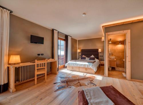 Agriturismo Riniにあるベッド