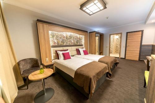 Letto o letti in una camera di Hotel ZOO Sofia - Secured Paid Parking