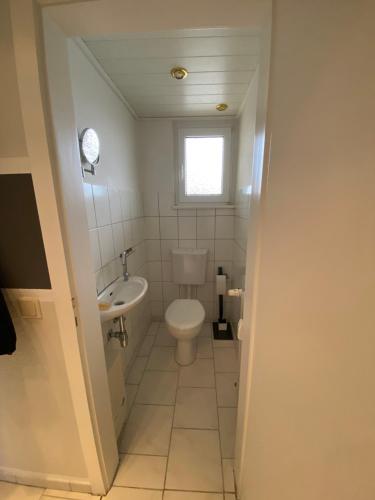 Ένα μπάνιο στο Ferienwohnung Hagen