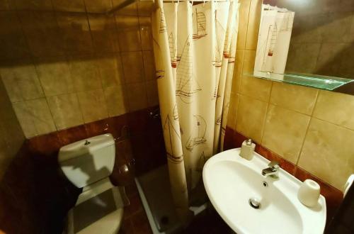 A bathroom at ενοικιαζομενα δωματια πηλιο διονυσια