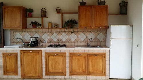 Η κουζίνα ή μικρή κουζίνα στο B&B Villa Francesco
