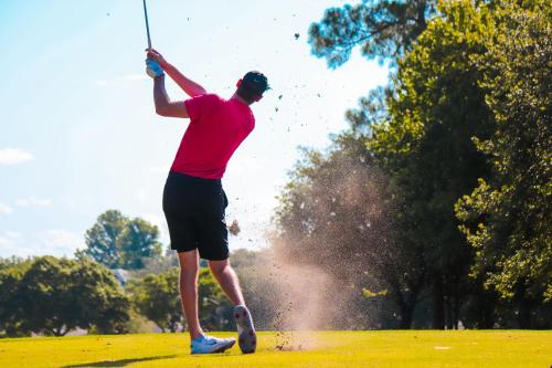 Golf v venkovského domu nebo okolí