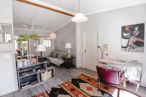 A seating area at Courchevel Cottages