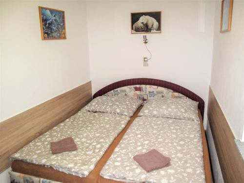 a bed in a small room with at Holiday Home Nebahovy u Prachatic by Interhome in Lažíšťka