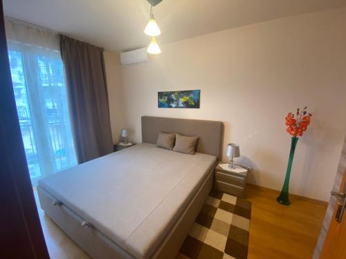 Ένα ή περισσότερα κρεβάτια σε δωμάτιο στο Thermal Lux apartman