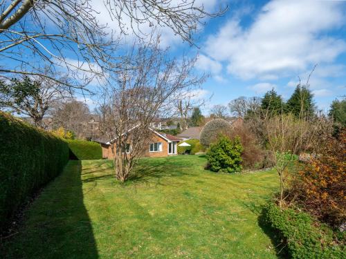 a view of a house from the garden at Trederwen in Rhayader