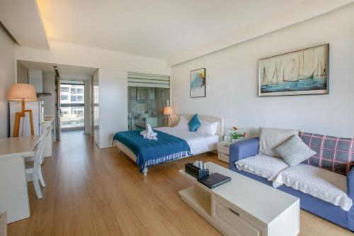 Posezení v ubytování HuiZhou HuaYangNian Seaview Guesthouse