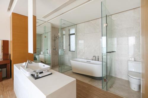 Koupelna v ubytování HuiZhou HuaYangNian Seaview Guesthouse
