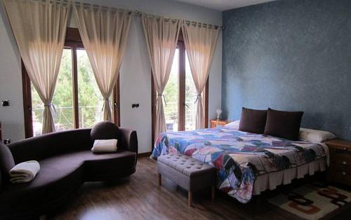 Postel nebo postele na pokoji v ubytování Chalet de Lujo en La Manga