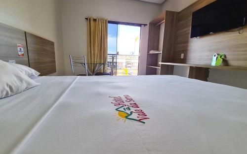 Ένα ή περισσότερα κρεβάτια σε δωμάτιο στο Hotel Vale da Serra