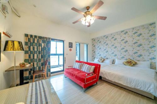 Katil atau katil-katil dalam bilik di Hui Yun B&B