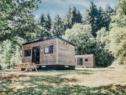 Comfortable wooden lodge located in the Ardennes