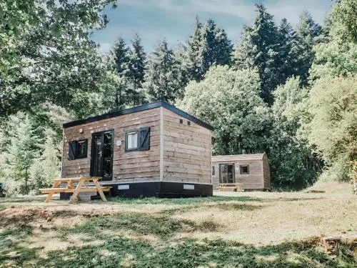 Comfortable wooden lodge located in the Ardennes picture